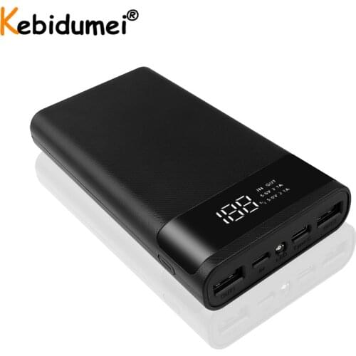 Rechargeable 5V DIY 6x18650 Power Bank Battery Box Shell Case DIY Type-C Micro USB Mobile Phone Charger Box Case For Iphone Ipad