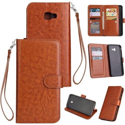 For Samsung Galaxy J3 J7 J5 J8 J4 J6 Wallet Card Leather Luxury Case Flip Cover For Samsung Galaxy J4 J6 Plus Phone Bag