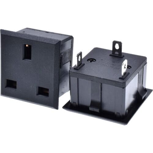 Black Singapore British industrial APC PDU UPS Power outlet UK Universal electrical AC panel receptacle power socket 13A