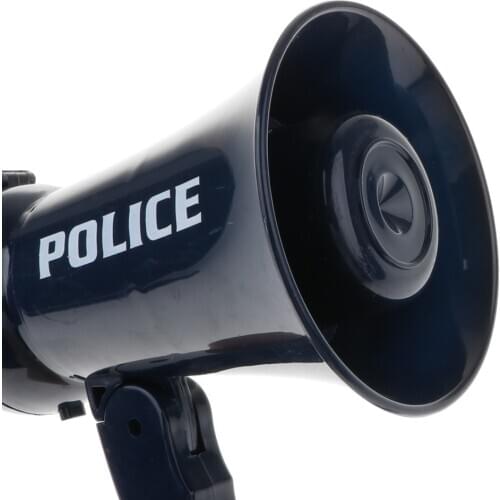 Kid Police Officers Megaphone W/ Siren Sound For Kids Pretend Play Game Toy