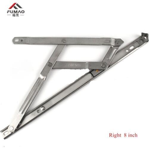 FUMAO 8 inch stainless steel wind bracing open right aluminum window hinged light bar broken bridge