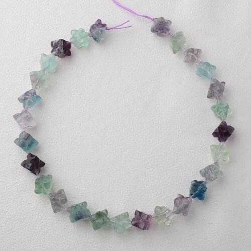 Beatiful Mutil-Color 12mm purple fluorite Fancy beads