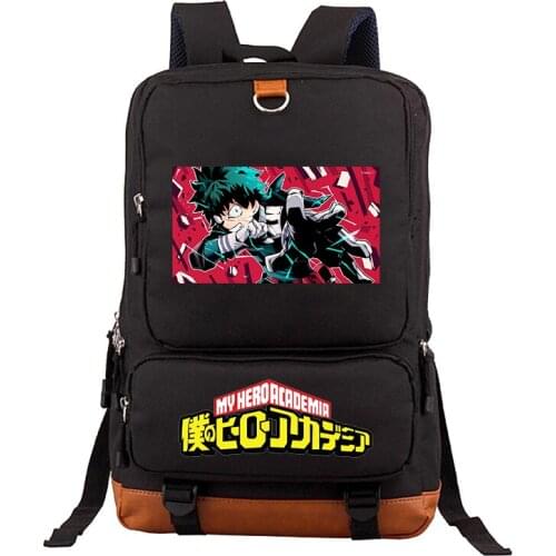 My Hero Academia Casual Backpack Unisex Student School Bag Oxford Cloth Large Capacity Backpack Travel Laptop Backpack