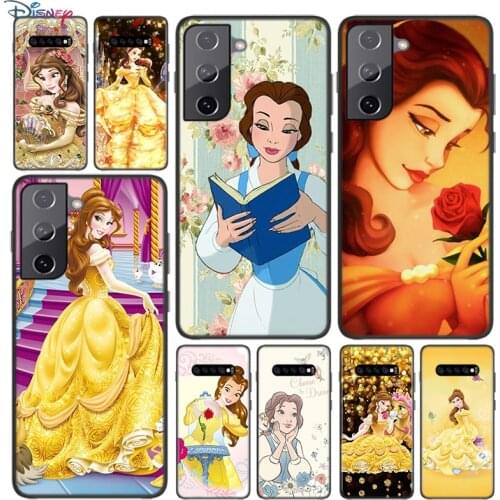 Soft Cover Disney Belle Princess For Samsung Galaxy S21 S20 FE Ultra S10 S10e Lite S9 S8 S7 Edge Plus Phone Case