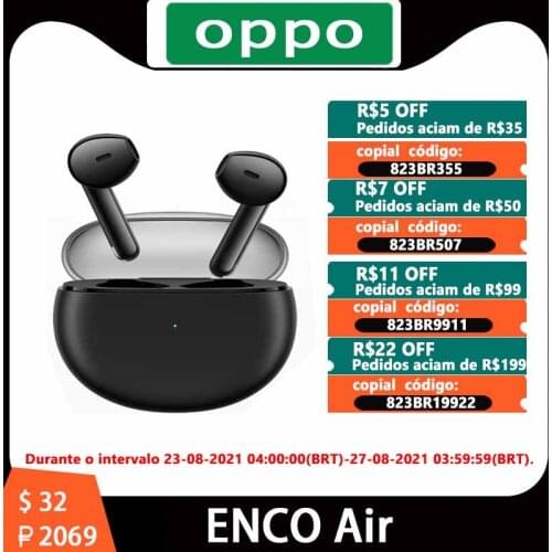 In-Ear AAC SBC Original EarBuds OPPO Enco air Wireless Bluetooth Earphones BT 5.2 AUDIO Tws Headset 12mm Dynamic