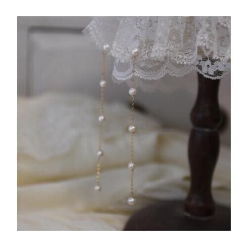 New Arrival Favorite Pearl Jewelry Simple Long Freshwater Pearl Trendy Drop Earrings 925 Sterling Silver Fine Mom Love Gift