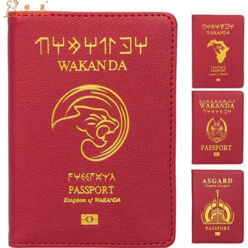 Marve Red PU Leather Passport Cover complex Travel Passport Cover Built in RFID Blocking Protect personal information