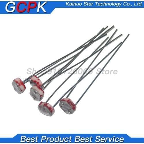100PCS LDR Photo Light Sensitive Resistor Photoelectric Photoresistor 5528 GL5528 5537 5506 5516 5539 5549 For Arduino