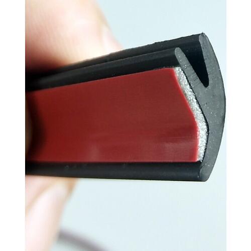 2-8M Universal Car V Shape Rubber Seal Weather Strip Hollow Glass Window Edge Moulding Trim Decorate Weatherstrip