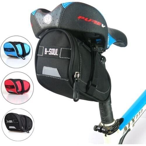 Bicycle Bag Nylon Bike Seat Saddle Bags Tail Rear Pouch Riding Accessories Bag Waterproof Cycling Repair Tools Storage