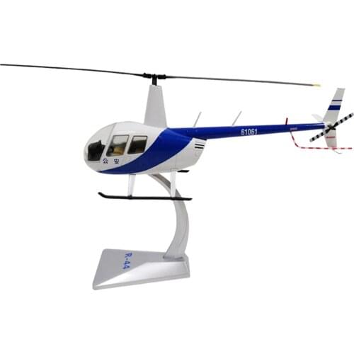 1:32 ROBINSON R44 Helicopter Army Model Plane with Dispaly Stand Ornaments