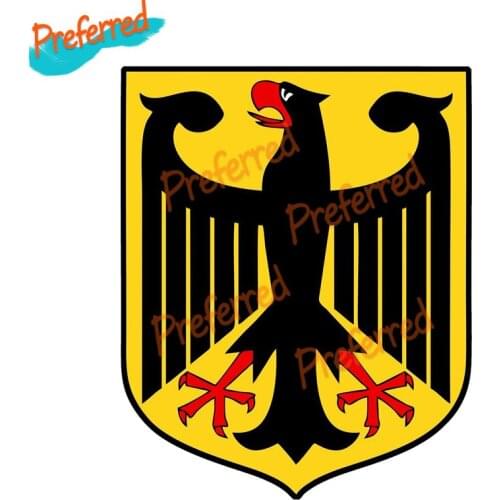 High Quality German Coat of Arms Car Sticker PVC Creative Decal Reflective Waterproof Decals Accessories Decoration