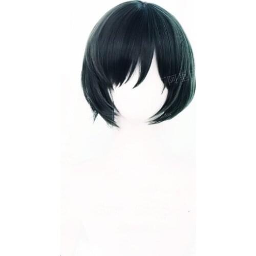 Zen'in Mai Cosplay Wig Anime Jujutsu Kaisen Short Green Heat Resistant Synthetic Hair Halloween Party Role Play Wigs