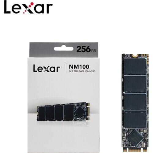 Lexar SSD 256GB M.2 2280 SATA Internal Solid State Disk Hard Drive 128GB SATA III Read Up to 550MB/s NM100 For Laptop Desktop PC