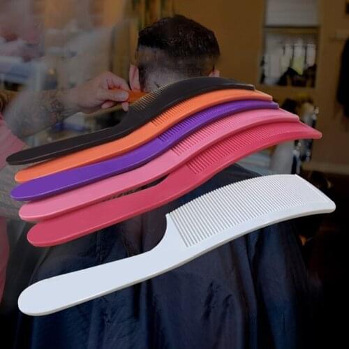 1Pc Curved Anti-static Flat Top Comb Professional Barber Men Flat Hair Comb Hair Cutter Trimming Styling Comb Hairdressing Tools