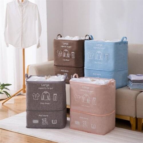 1Pcs Foldable Dirty Clothes Hamper Big Mac Toy Storage Bag Quilt Storage Frame With Zipper Laundry Basket