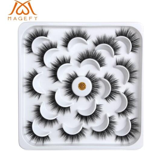 New Style 10 Pairs Natural False Eyelashes 3d Mink Lashes Fake Lashes Long Makeup Eyelash Extension Mink Eyelashes for Beauty