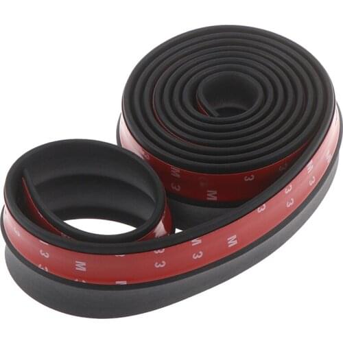 2.5m Car Front Bumper Lip Separator Body Side Spoiler Skirt Universal Protector Is Made Of Tpvc, Durable And Flexible