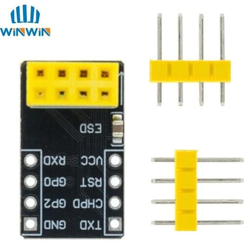 A31 10pcs For ESP-01 Esp8266 ESP-01S Model The ESP8266 Serial Breadboard Adapter To WiFi Transceiver Module Breakout UART Module