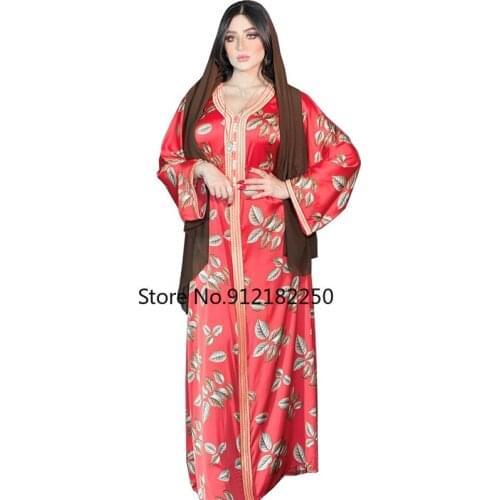 Dashiki African Dresses Women Dubai Abayas Modest Maxi Dress Moroccan Long Sleeve Muslim Kaftan Islamic Abaya Africa Clothing