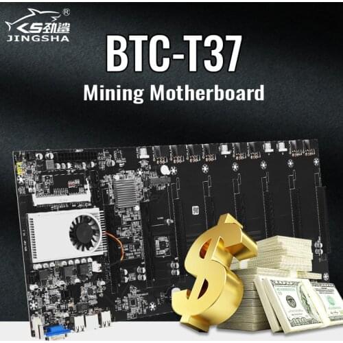 Mining Motherboard 8 GPU Mainboard With CPU Crypto Ethereum Bitcoin Riserless BTC 37 Mining Expert Board Miner Gigabit Network