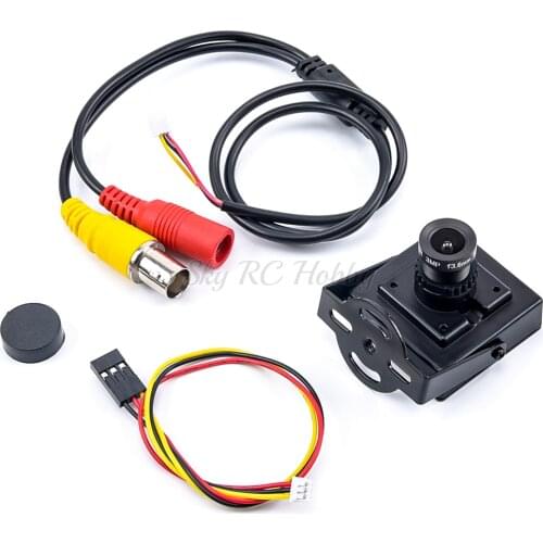 Mini HD 1/3" 3.6mm 700TVL Camera CCD IR Wide Angle Lens PAL FPV RC Quadcopter Drone Parts