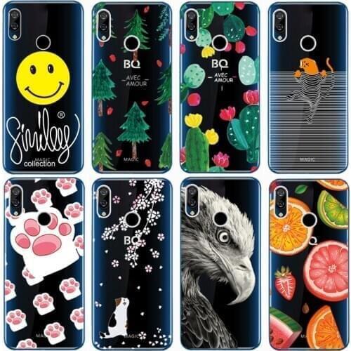 Fashion Soft silicone TPU Back Cover For BQ 6040L MAGIC Phone Funda Case For BQ 6040 l Magic Cute Cartoon Case