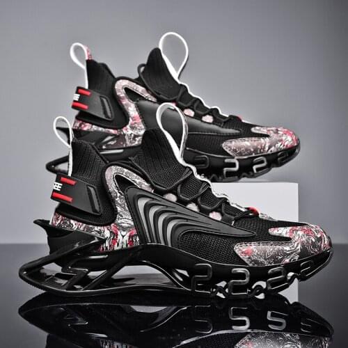 New Blade Running Shoes Men Breathable Sneaker High Quality Antiskid Damping Jogging Shoes Outdoor Male Training Sports Shoes