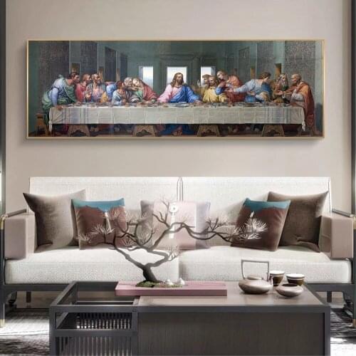 Last Supper by Leonardo da Vinci Canvas Paintings on the Wall Art Posters And Prints Classical Famous Art Pictures Home Decor