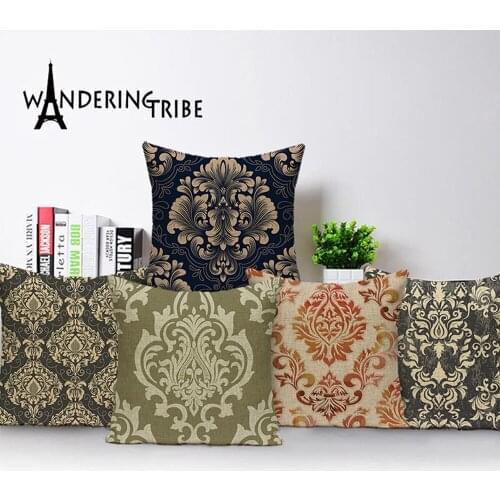 Retro Tropical Print Pillow Case Covers Scandinavian Retro Flower Decorative Cushion For Sofa Plant Pillow Case Cover Cushions
