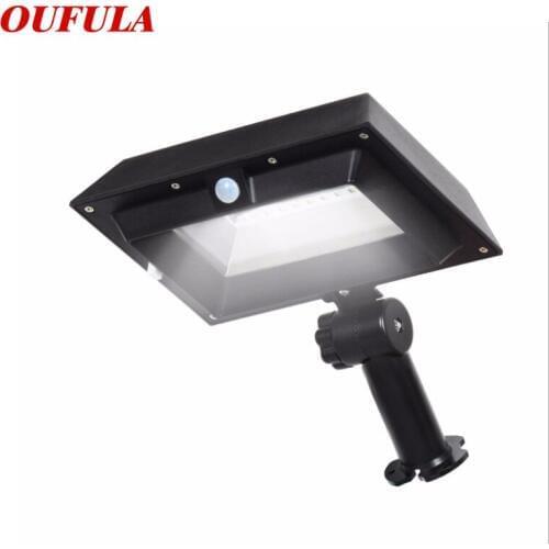 OUFULA Solar outdoor wall light outdoor waterproof garden light fence eaves light 30LED human body induction lamp