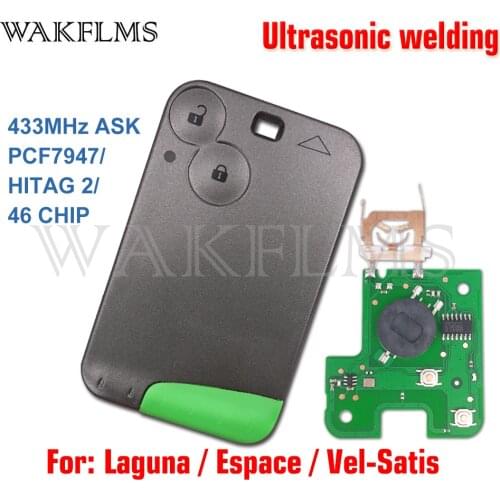 Ultrasonic welding Smart Remote Key Card Key for Renault Laguna Espace Velsatis 2001 2002 2003 2004 2005 2006 2007 2008 2009