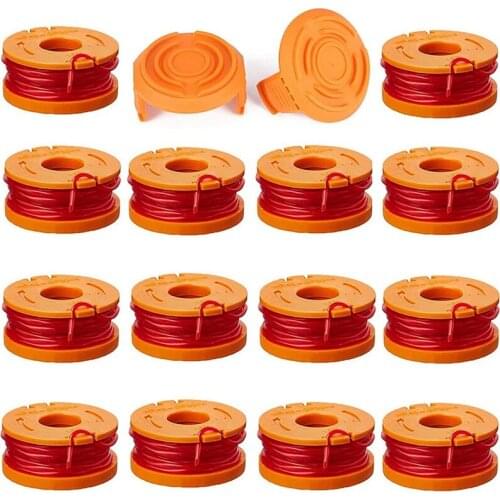 16 Pack Replacement Trimmer Line For Worx WA0010 WG180 WG163 WG175 Spools,10 Ft/0.065 Inch Trimmer String Refills Parts Promotio