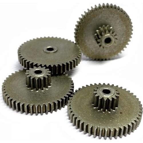 0.6M 14T-46T 3mm Hole Dual Metal Gear 4PCS