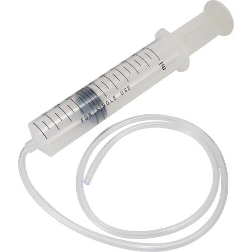 1X Large 100ml Plastic Clear Syringe With 80cm Flexible Tube Hose For Measuring Nutrient Industrial Production