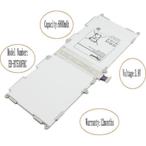 10pcs/lot 6800mAh EB-BT530FBC Replacement Battery For Samsung Galaxy Tab Tablet 4 10.1" T530 T531 T535 P5220 SM-T530NU
