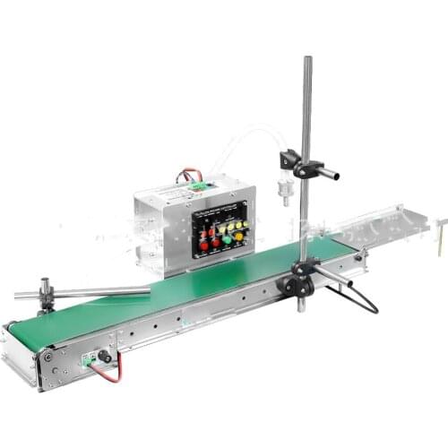 110V/220V Automatic Small Liquid Filling Machine, Water Filling Machine Can Induce High-Precision Heat-Resistant Conveyor Belt