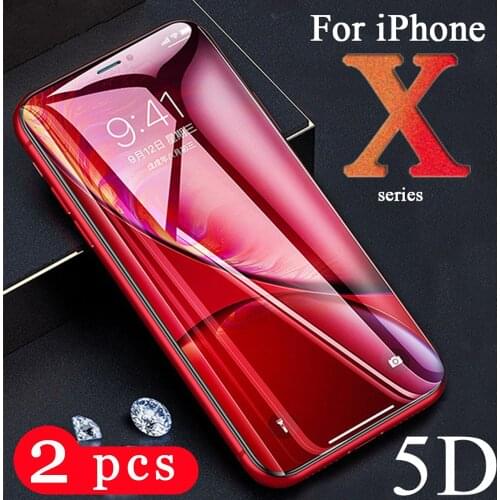 2PCS full cover tempered glass for iphone XR X XS MAX phone screen protector for iphone 11 pro MAX Protective Film smartphone
