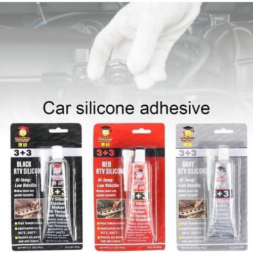 3+3 black/red/gray plastic high temperature silicone rubber automotive non-adhesive gasket oil resistant waterproof sealant