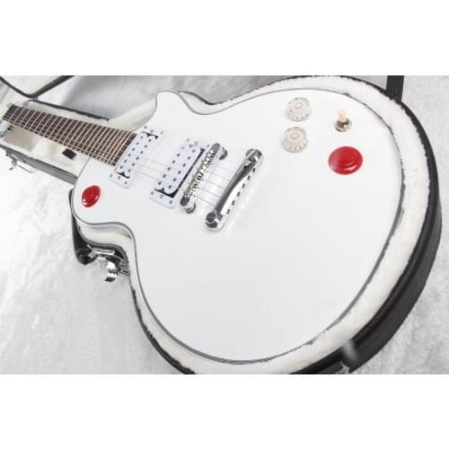 White electric guitar, rosewood fingerboard, high quality guitar, free shipping