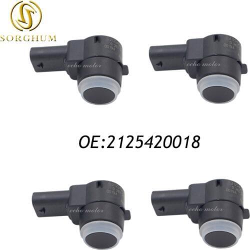 4PCS New A2125420018 Parking Sensor PDC Bumper Assist For Mercedes-Benz W169 W245 W204 W212 W221 C207 C216 R172