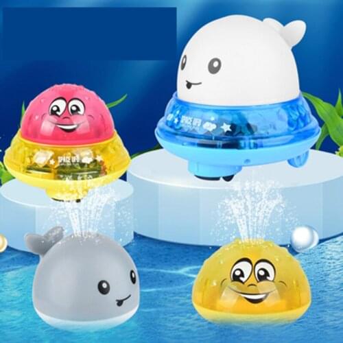 Baby Bath Playing Toys Electric Induction Water Spray With Led Light Music Bathing Sprinkler Summer Shower Swimming Gifts
