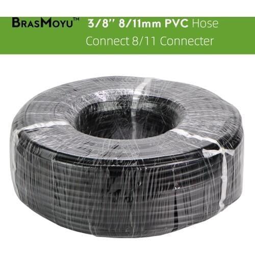 5-30M 8/11MM New PVC Hose Garden Irrigation Watering Tubing 3/8'' Weighted Flexible Gardening Hose Garden Water Connecter