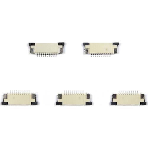 24 Pin 0.5mm 1mm Pitch FFC/FPC Flexible Flat Cable ZIF Connector Top Contact 5 PCS