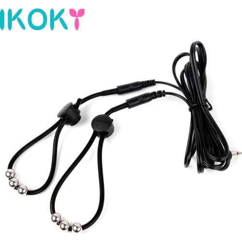 IKOKY Electric Shork Masturbation Medical Themed Toys Penis Extender Cock Stimulator Sex Toys For Men Penis Rings Sex Products