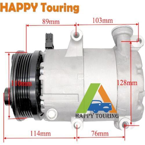 For Ford focus air conditioning compressor VOLVO 3M5H19D649AC 3M5H19D649EC 3M5H19D649ED 6M5H19D629AB 6M5H19D629AC 1333040 VS16