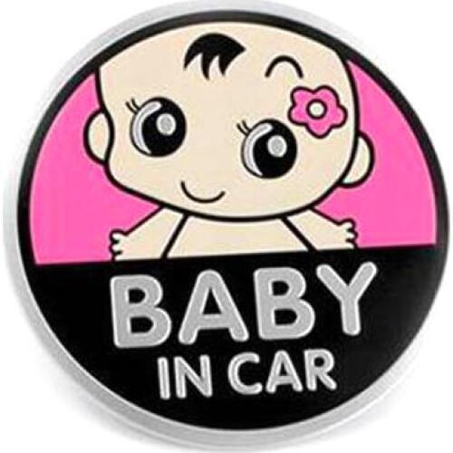 Metal Aluminum Baby in Car Car Sticker Emblem Badge Logo