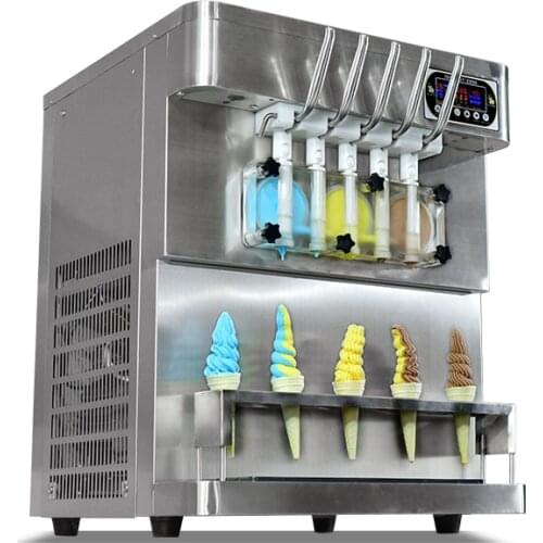 Best quality desktop yogurt machine 5 flavor soft ice cream machine CFR BY SEA