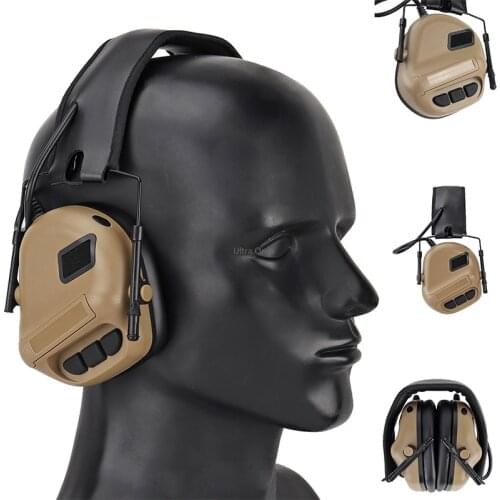 Military Tactical Headset with Noise Reduction Ear Protection Shooting Headphones Airsoft Paintball Army Cs Hunting Headsets