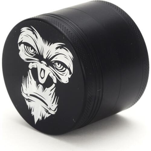 Newest Zinc Alloy 4 Layer Black Grinder Herb Grinder Mill Smoke Spice Muller Tobacco Smoke Crusher Hand Muller Shisha wholesale